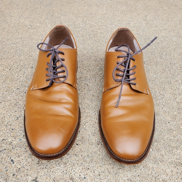 Banana Republic Oxford Light Brown Leather Shoes size 9.5